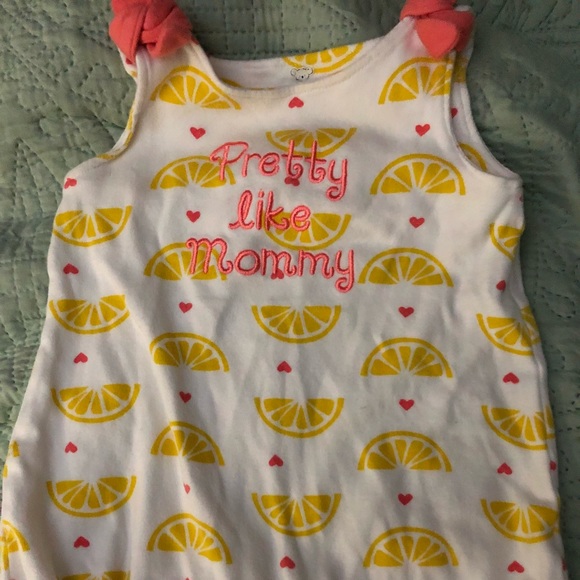 Koalababy 6-9 month Romper with lemons and hearts. - Picture 2 of 6